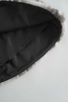 My True Form Fawn Set- Black (Fur Bolero + Skirt Set) - Angel Ruche