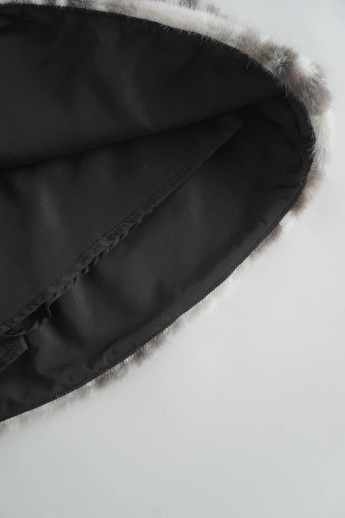 My True Form Fawn Set- Black (Fur Bolero + Skirt Set) - Angel Ruche