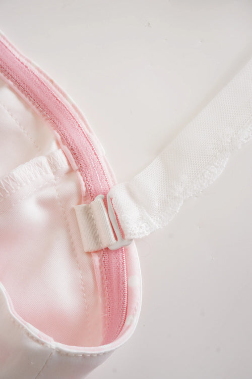 Dolly Polka Dot Dress + Petticoat (Pink) - Angel Ruche