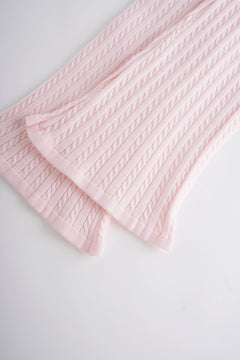Colette Cable Knit Fold‑Over Pants - Angel Ruche
