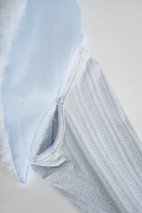 My True Form Cotton Cami Top (Snow Blue)