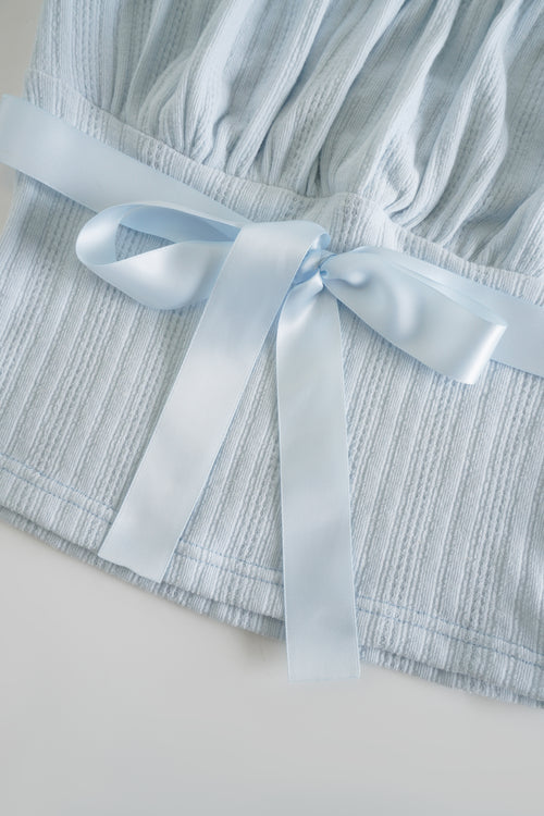 My True Form Cotton Cami Top (Snow Blue)