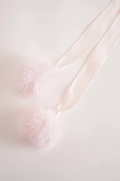 Sugar Pom Fur Pullover Stretchy Shoulder Cape (Pink) - Angel Ruche