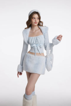 My True Form Cotton Cami Top (Snow Blue)