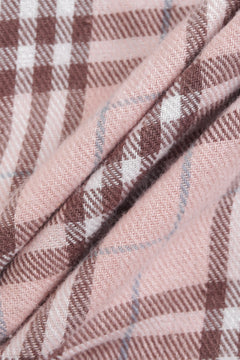 Girly Plaid Pleated High Rise Skirt (Pink)