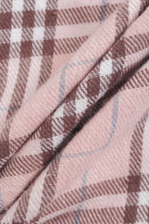 Girly Plaid Pleated High Rise Skirt (Pink) - Angel Ruche