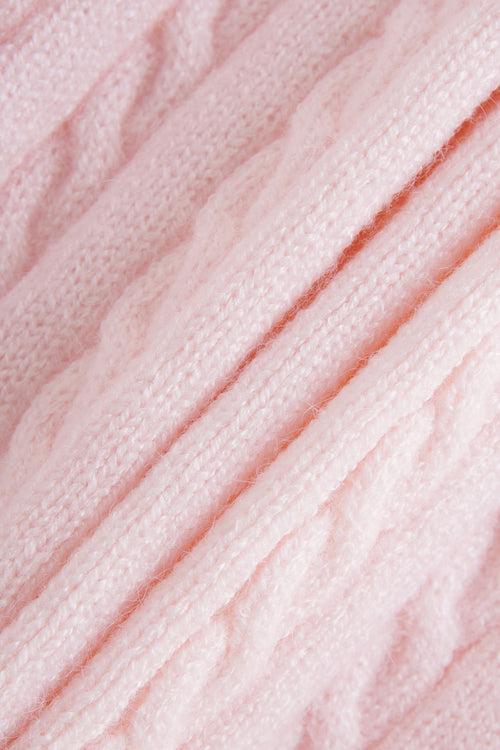 Colette Cable Knit Fold‑Over Pants