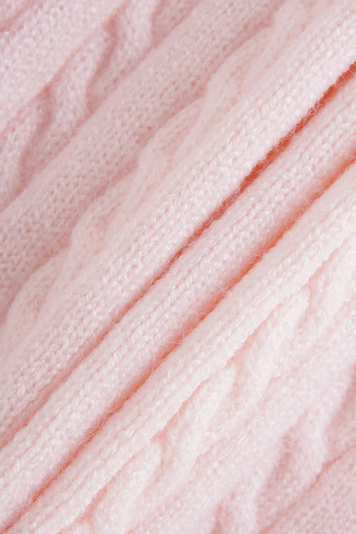 Colette Cable Knit Fold‑Over Pants - Angel Ruche