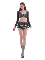 Ballerina Bliss 3 Piece Set (Grey) - Angel Ruche