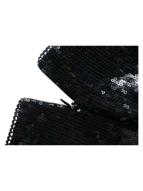 Onyx Fairydust Sequin Halter Top (Black) - Angel Ruche