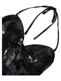 Onyx Fairydust Sequin Matching Set (Black)