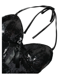 Onyx Fairydust Sequin Matching Set (Black) - Angel Ruche