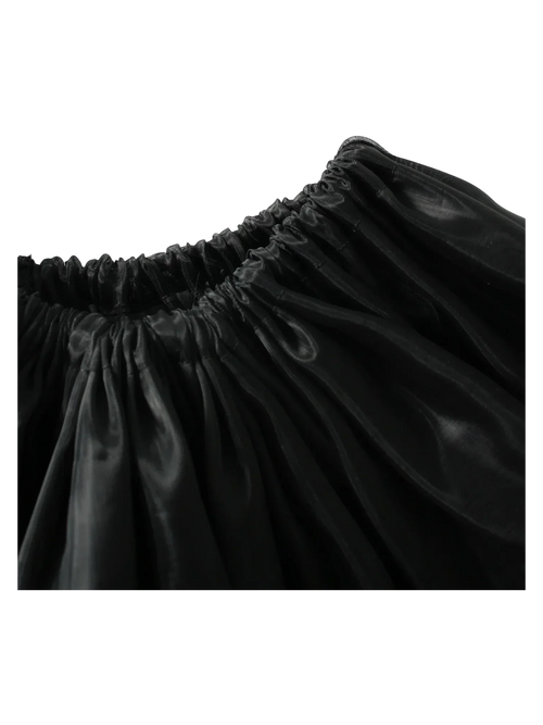 Onyx FairyDust Sequin Mini Skirt + Petticoat (Black) - Angel Ruche