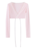 Ballerina Bliss Wrap Cardigan (Pink) - Angel Ruche