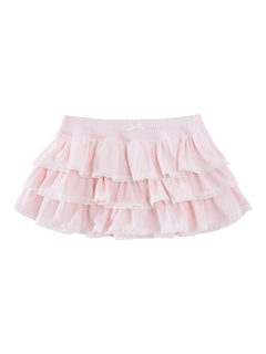 Ballerina Bliss Ruffle Mini Skirt (Pink) - Angel Ruche