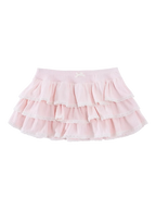 Ballerina Bliss Ruffle Mini Skirt (Pink) - Angel Ruche