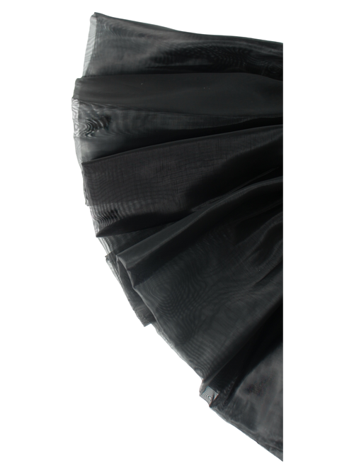 Onyx FairyDust Sequin Mini Skirt + Petticoat (Black)