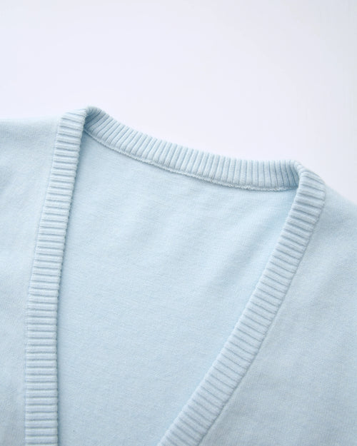 Ballet Knit Wrap Cardigan (Ice Blue)
