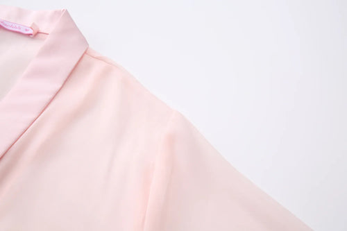 Bambi Princess Fur Chiffon Robe (Pink) - Angel Ruche