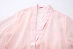 Bambi Princess Fur Chiffon Robe (Pink) - Angel Ruche