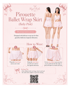 Pirouette Ballet Wrap Skirt (Baby Pink)