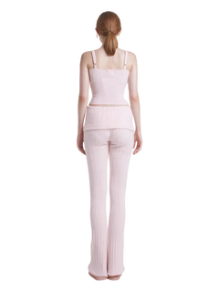 Colette Cable Knit Fold‑Over Pants - Angel Ruche