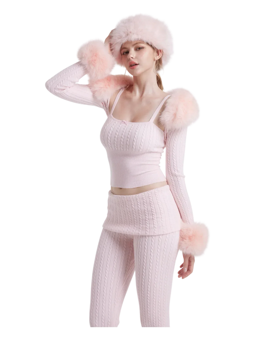 Colette Cable Knit Cami Top - Angel Ruche