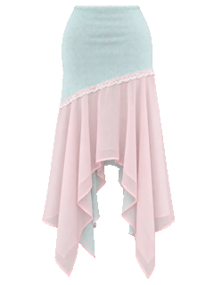 Dewdrop Reversible Lace Set (Pink Teal)