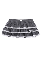 Ballerina Bliss Ruffle Mini Skirt (Grey)