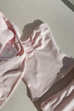 Pink Pilate Princess Ruched Tube Top - Angel Ruche