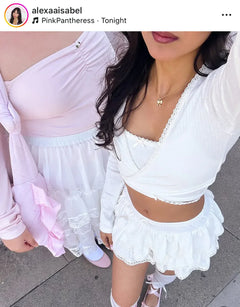 Ballerina Bliss 3 Piece Set (Cream White) - Angel Ruche