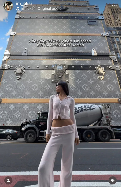 That Girl Rib Knit Set (Baby Pink) - Angel Ruche