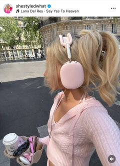 Strawberry Milk Cable Knit Set (Pink) - Angel Ruche
