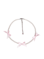 Handmade Ribbon Pearl Choker - Angel Ruche