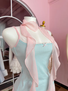 Dewdrop Chiffon Neck Scarf
