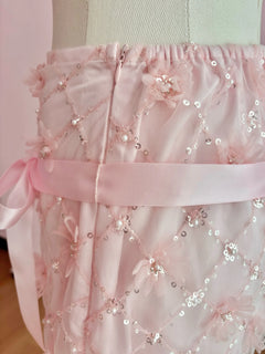 Averie Beaded Sequin Skirt + Lace Shorts - Angel Ruche