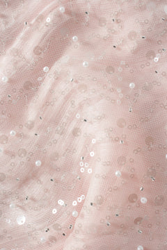 Pirouette Babydoll Wrap Top (Sequin Pink)