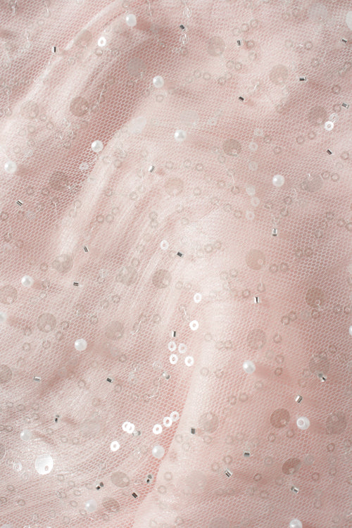 Pirouette Babydoll Wrap Top (Sequin Pink)