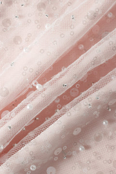 Pirouette Babydoll Wrap Top (Sequin Pink)