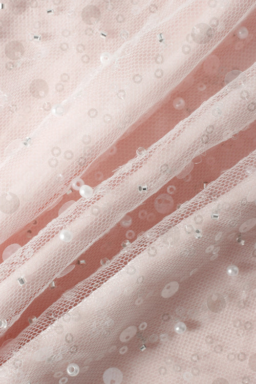 Pirouette Babydoll Wrap Top (Sequin Pink)
