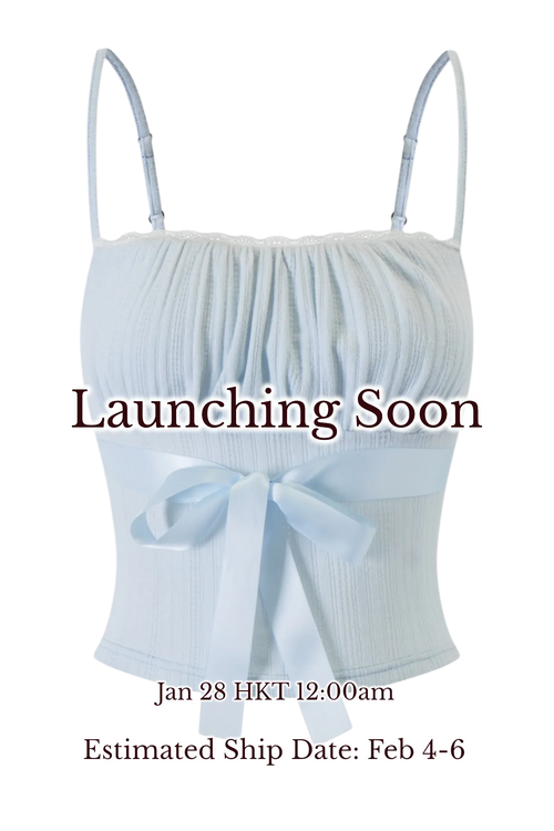 My True Form Cotton Cami Top (Snow Blue) - Angel Ruche