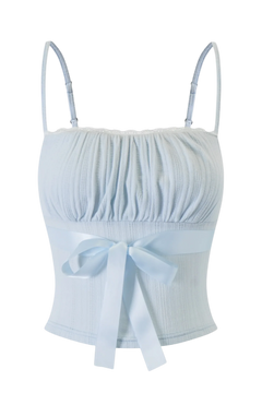 My True Form Cotton Cami Top (Snow Blue) - Angel Ruche