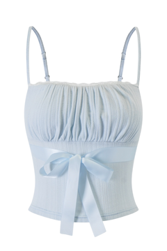 My True Form Cotton Cami Top (Snow Blue)