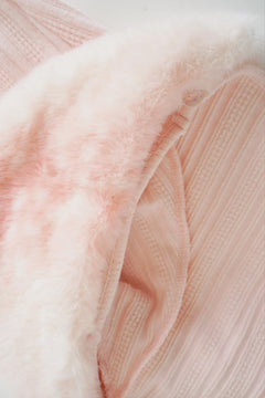 My True Form Fawn Fur Collar + Cuff Set (Pink) - Angel Ruche