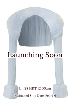 My True Form Fawn Fur Bolero Cardigan (Snow Blue) - Angel Ruche