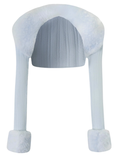 My True Form Fawn Fur Bolero Cardigan (Snow Blue) - Angel Ruche