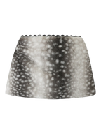 My True Form Fawn Mid-Rise Fur Lace Skirt (Black) - Angel Ruche