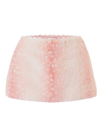 My True Form Fawn Mid-Rise Fur Lace Skirt (Pink) - Angel Ruche