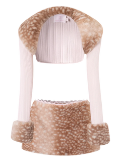 My True Form Fawn Set (Fur Bolero + Skirt Set) - Angel Ruche