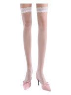 Pink High Socks for Daily Looks - Angel Ruche